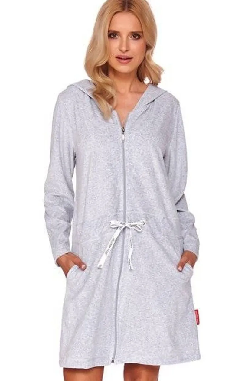 Damskie Doctor Nap Szlafroki I Peniuary|Bielizna Homewear - zafrok daki z kapture na zaek WO.1008