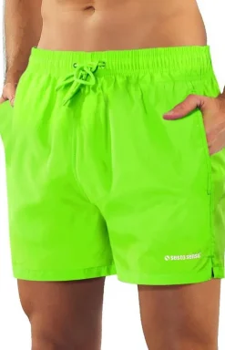 Szorty kąpielowe męskie limonkowe Sesto Senso KM0577