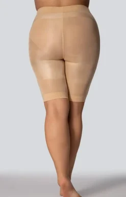 Szorty wyszczuplające ze średnim stanem jasnobeżowe Smoothwear