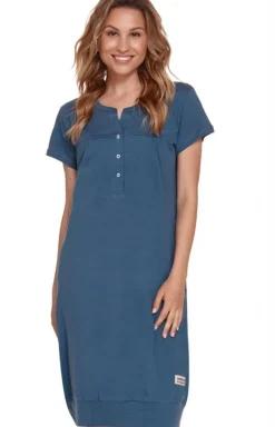 Damskie Doctor Nap Koszula Nocna Rozpinana|Bielizna Homewear - TCB.4348. Kozua nocna rozpinana na napy