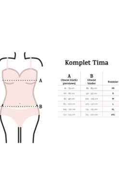 Tima satynowy komplet