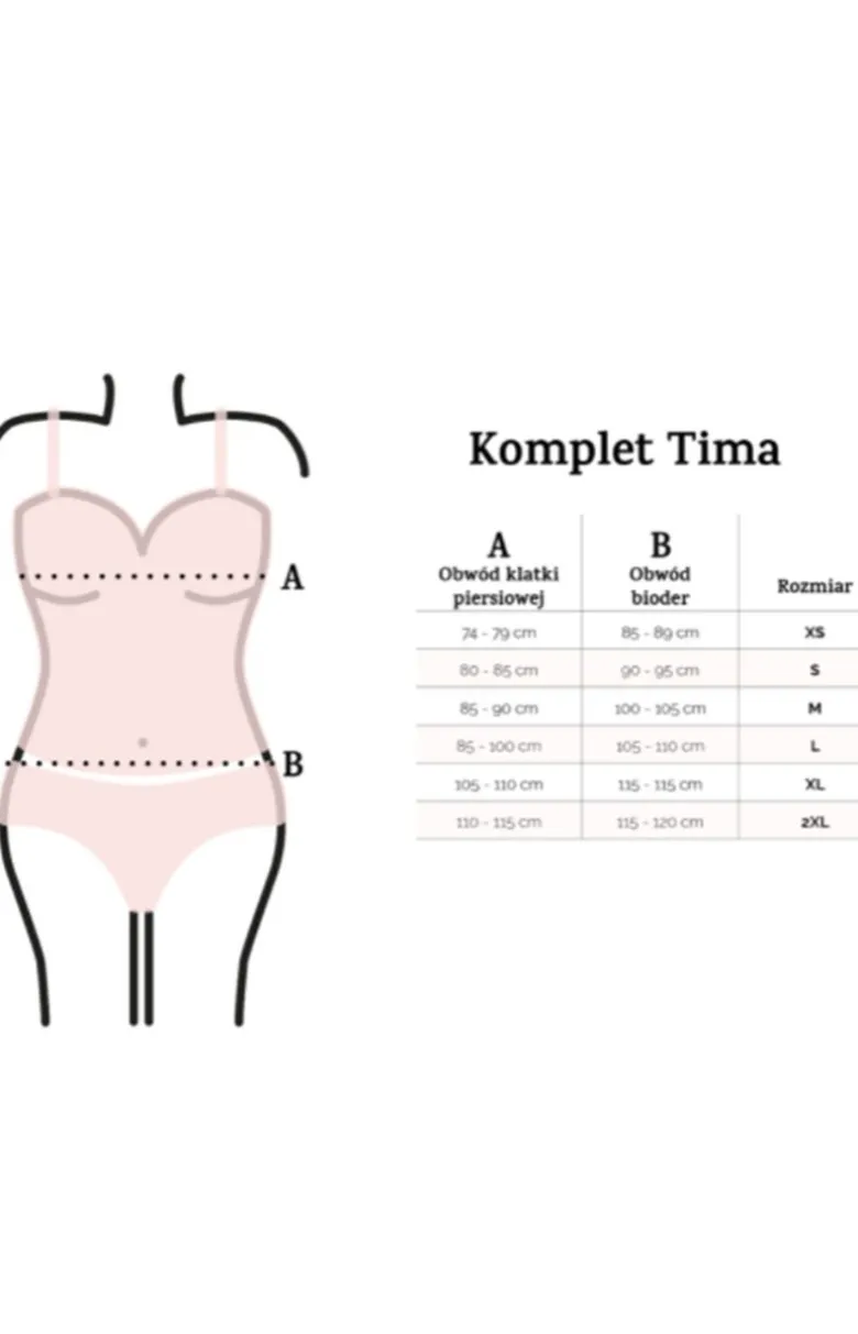 Tima satynowy komplet