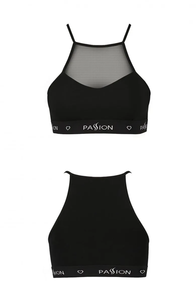 Top biustonosz sportowy czarny PS006
