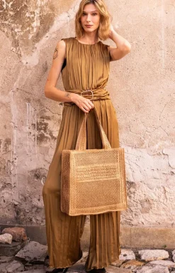 Art of Polo Torby Plażowe - Torba pleciona letnia typu shopper Samara tr24366-1