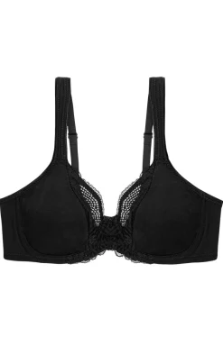 Triumph Biustonosze Miękkie|Biustonosz Koronkowy - biustonosz miękki z fiszbinami Modern Lace+Cotton 10207538-0004
