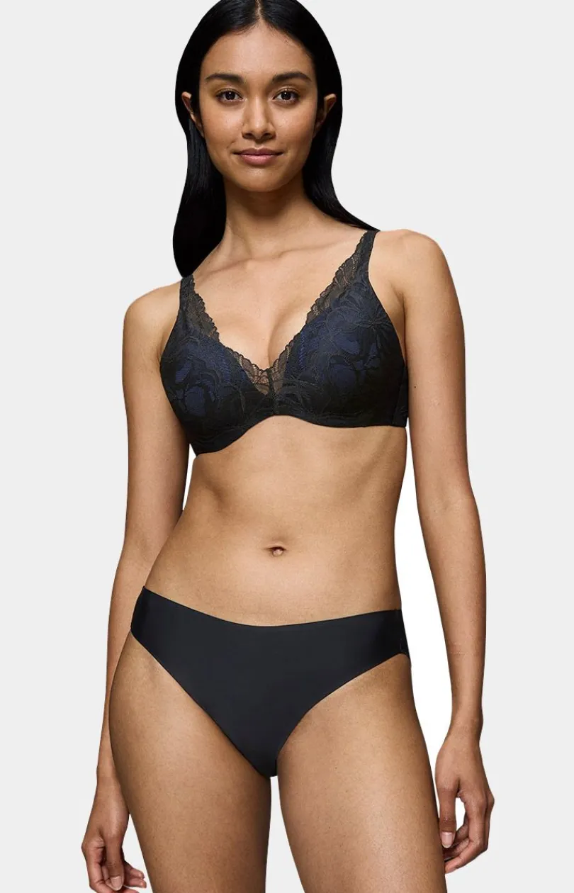 Triumph Figi Koronkowe - figi damskie Body Make-Up Illusion Lace Highleg Tai 10219711-0004