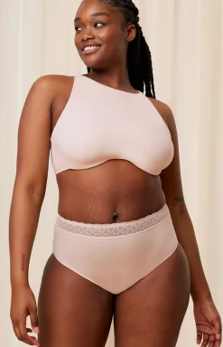Triumph figi damskie z wysokim stanem kremowe Feel of Modal 10214399