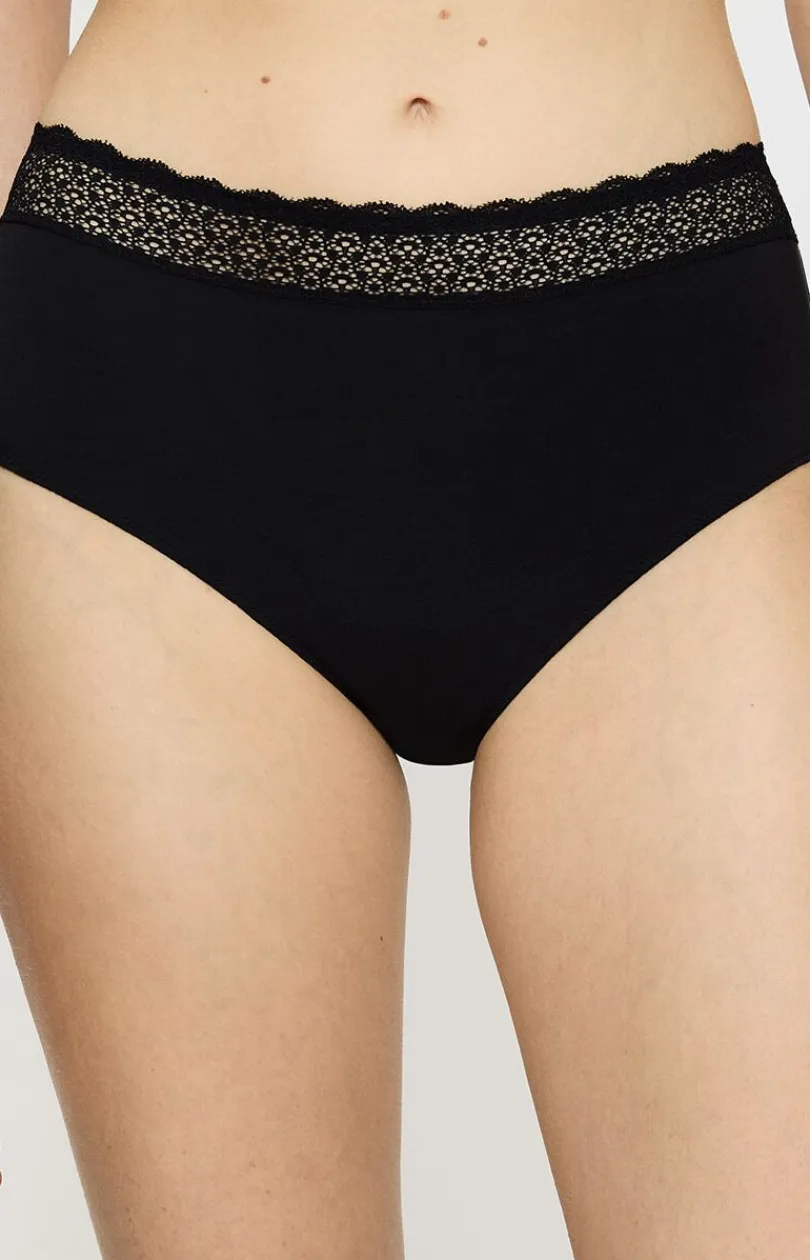 Damskie Triumph Majtki Z Wysokim Stanem|Bielizna Plus Size - figi dakie z wyoki tane czarne Fee of oda 10214399-0004