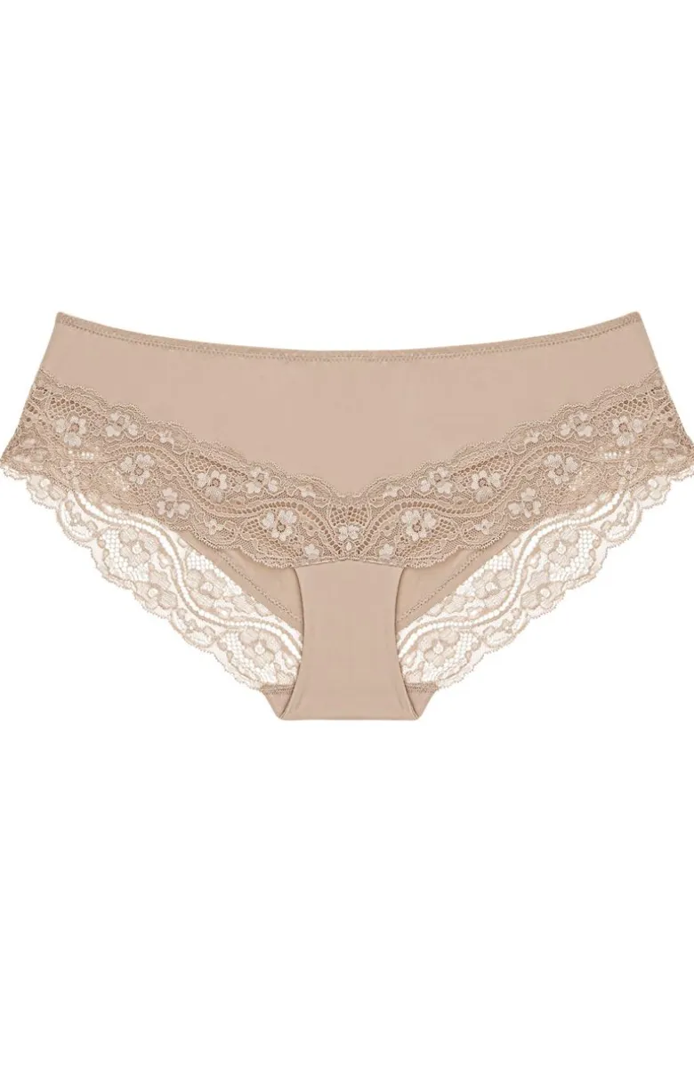 Triumph Lovely Micro Hipsteri beżowe figi damskie 10182555
