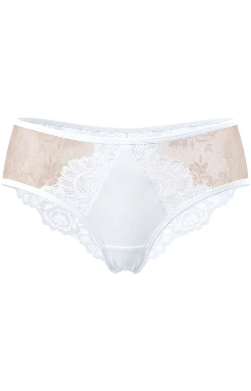 Damskie Unikat Figi Damskie|Panty Damskie - figi daskie białe anon