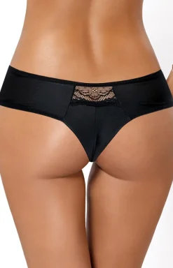 Vesta czarne stringi damskie