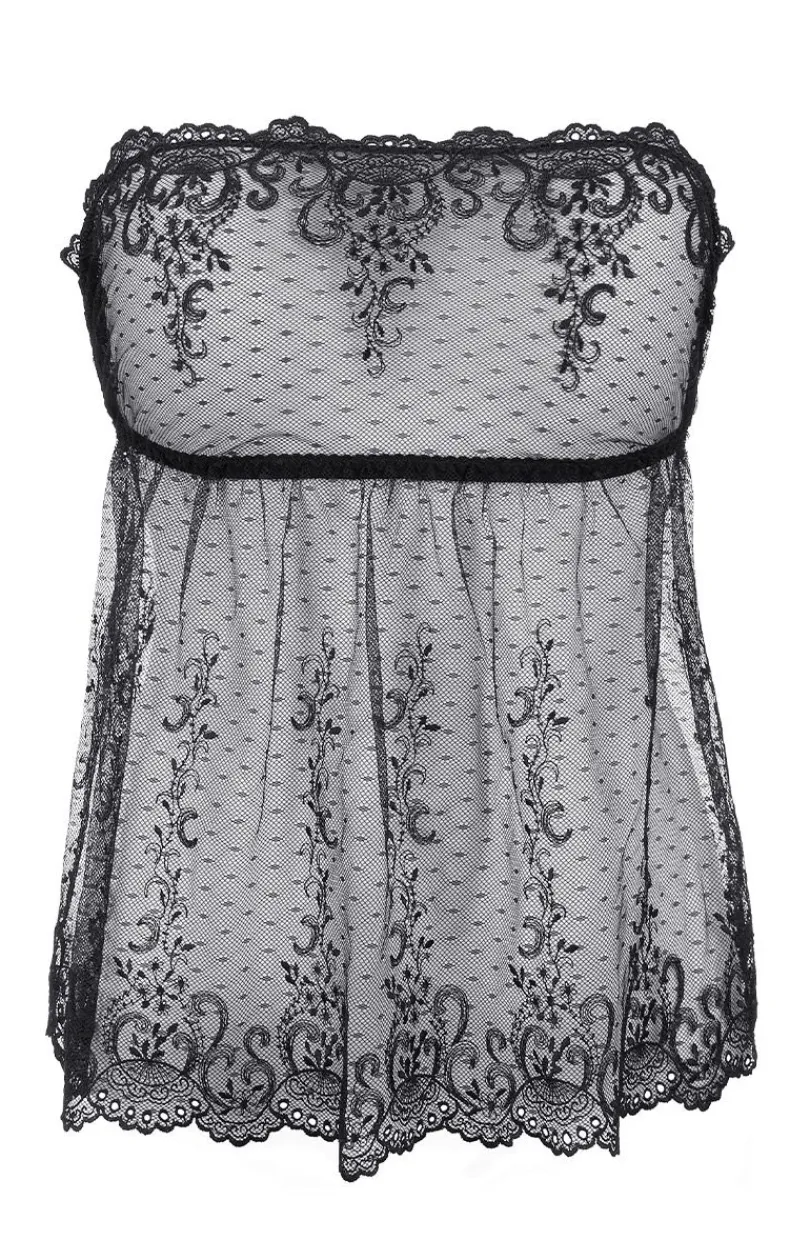 Damskie Axami Koszulki|Seksowna Koszula Nocna - V-9639 koszuka i stringi