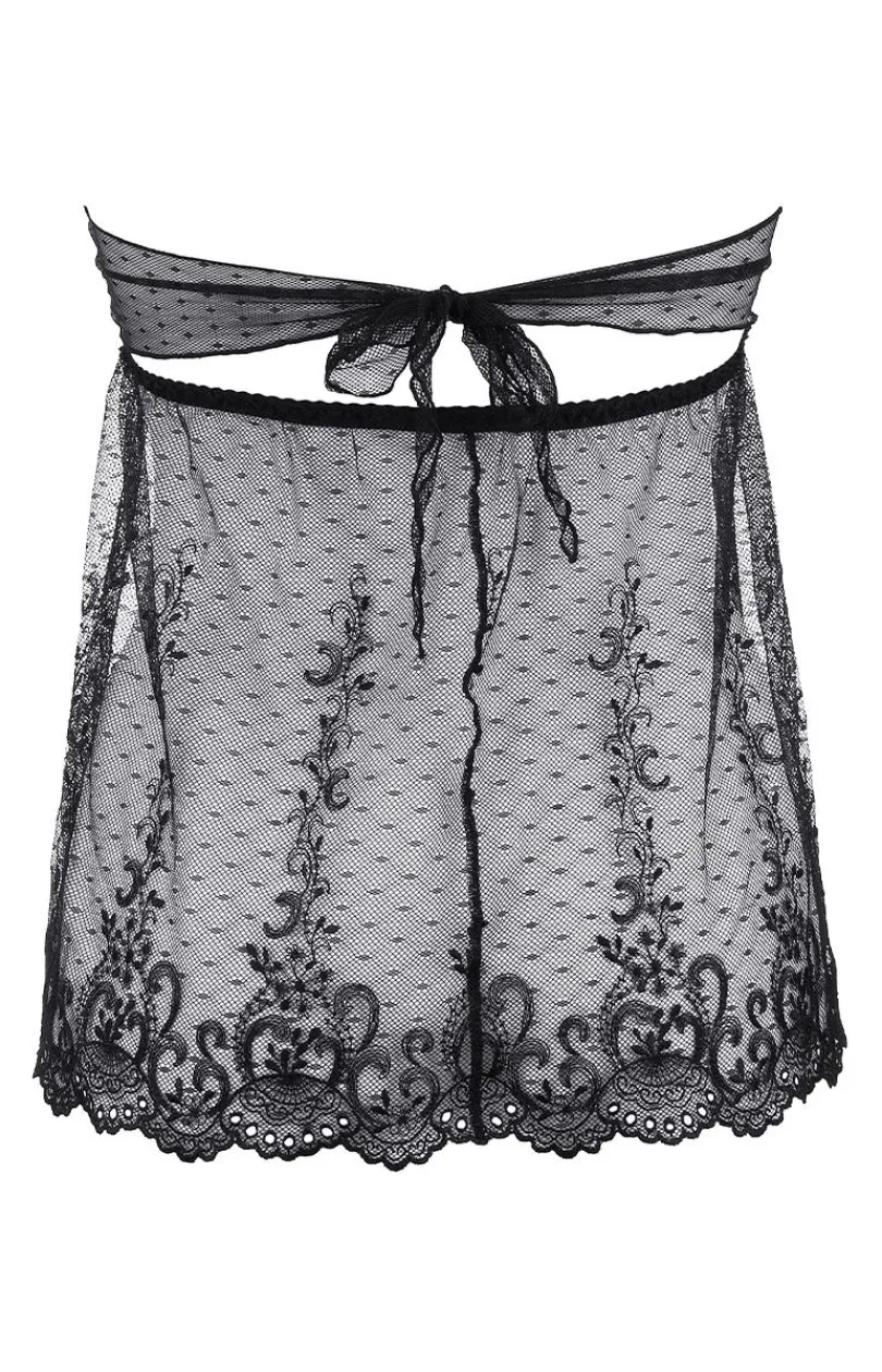 Damskie Axami Koszulki|Seksowna Koszula Nocna - V-9639 koszuka i stringi