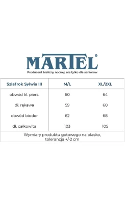 Damskie MARTEL Szlafroki I Peniuary|Szlafroki Damskie - Welurowy szlafrok damski Sylwia III 245 04