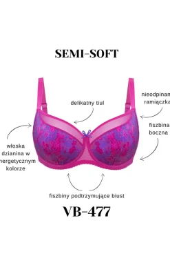 Wysokie figi damskie fuksja VF-477