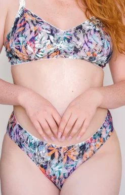 Momtobe Bielizna Ciążowa|Biustonosz Duże Rozmiary - Wzorzysty biustonosz miękki soft do karmienia Femi mama