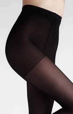 Marilyn Rajstopy Klasyczne|Rajstopy Plus Size - Zdrowotne rajstopy damskie czarne RELAX 80 DEN