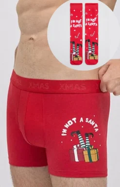 Męskie YSABEL MORA Skarpety Męskie - Zestaw świąteczny bokserki męskie CHRISTMAS 20434