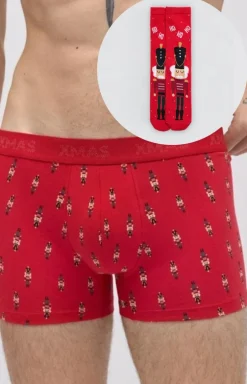 Zestaw świąteczny bokserki męskie i skapertki CHRISTMAS 20433