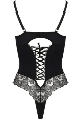 Casmir Body|Body - Zmysłowe czarne body Alina